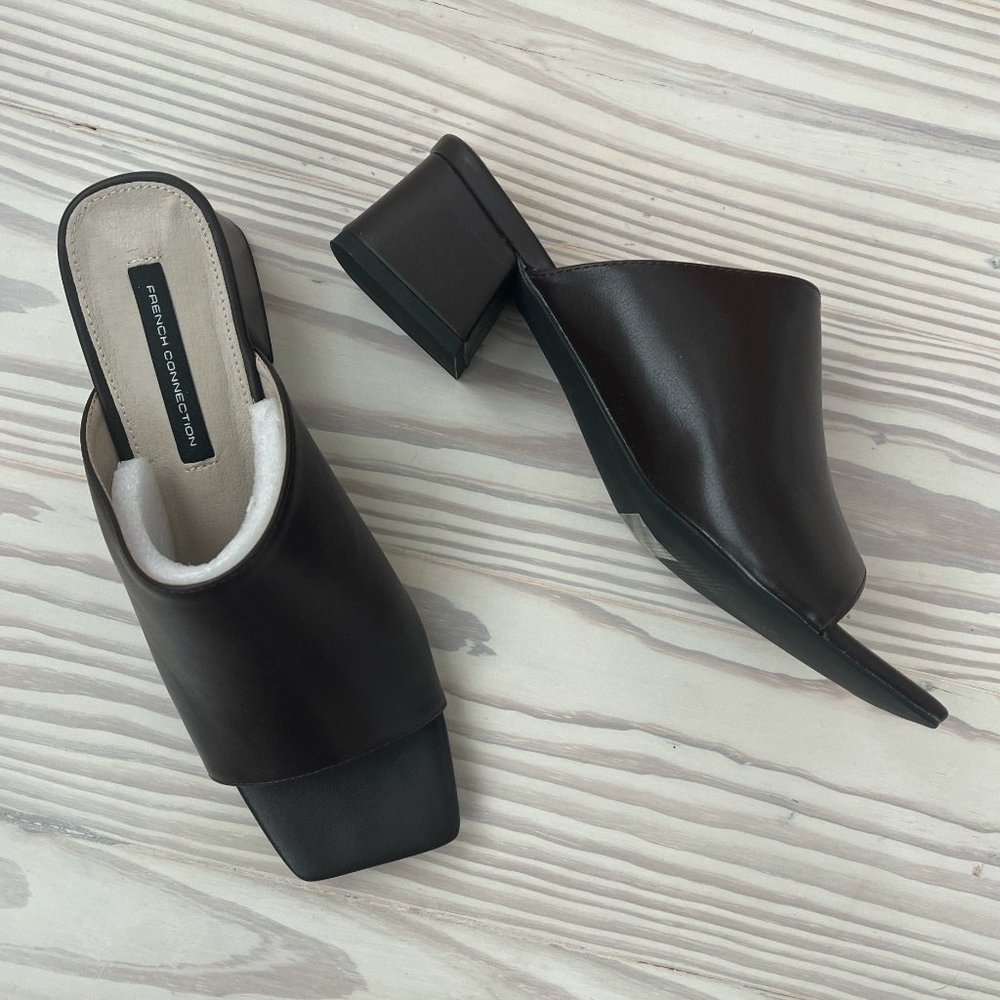 NEW IN BOX! French Connection Block Heels w/ Square Toe